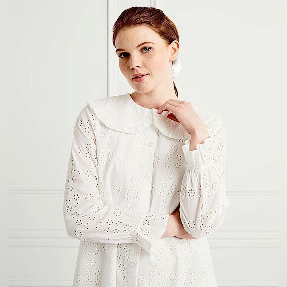 Hill House The Eyelet Evelyn Dress NWT - Picture 1 of 9